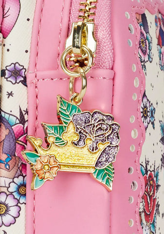 Disney Princess Floral Tattoo Mini Backpack