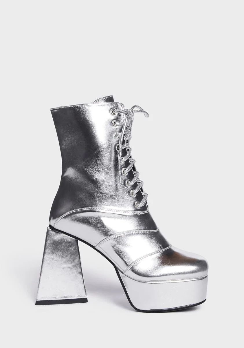 Strollin' Metallic Platform Boots