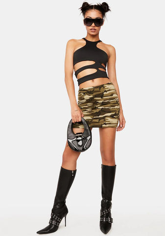 Camo Mini Skirt