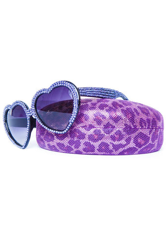 Lavender Swarovski® Heart Sunglasses