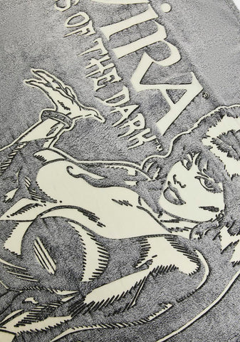 Elvira Comic Skull Glow In The Dark Blanket