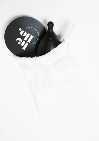 Black Hello Cup