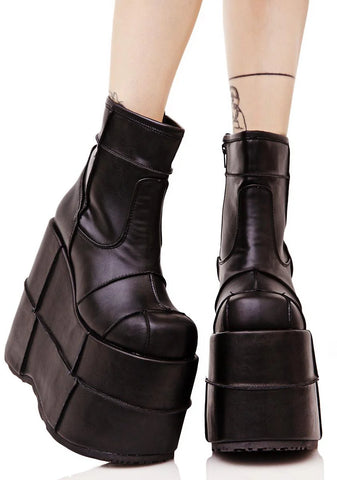 Stack-201 Unisex Platform Ankle Boots