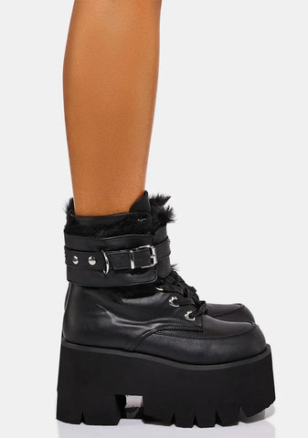 Ashes-57 Platform Ankle Boots