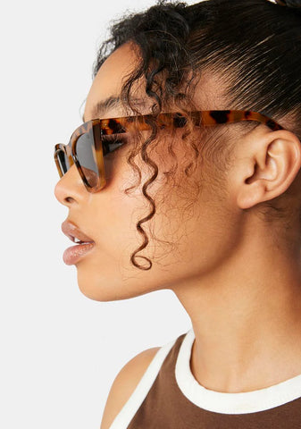 Rosey Tortoise Smoke Cat Eye Sunglasses