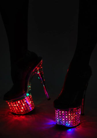 Discolite-708FLP Light Up Platform Heels