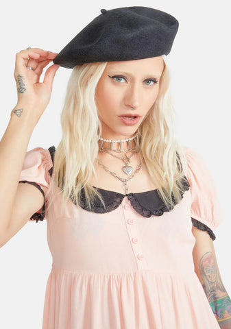 Night Very Versailles Lace Up Beret