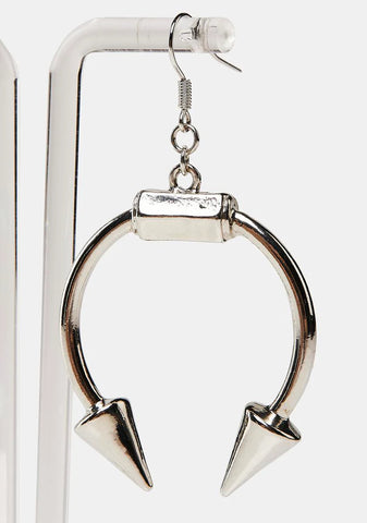 Modulation Spiked Hoop Earrings