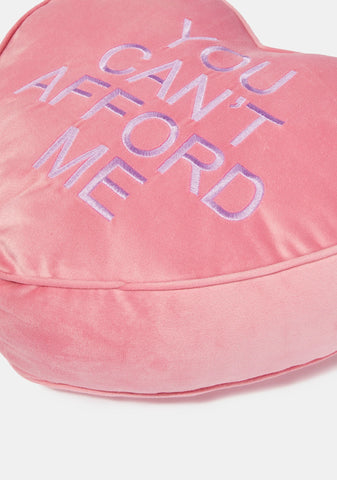 Sweet Nothings Plush Heart Pillow