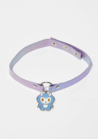 Abominally Cute Yeti Choker Necklace