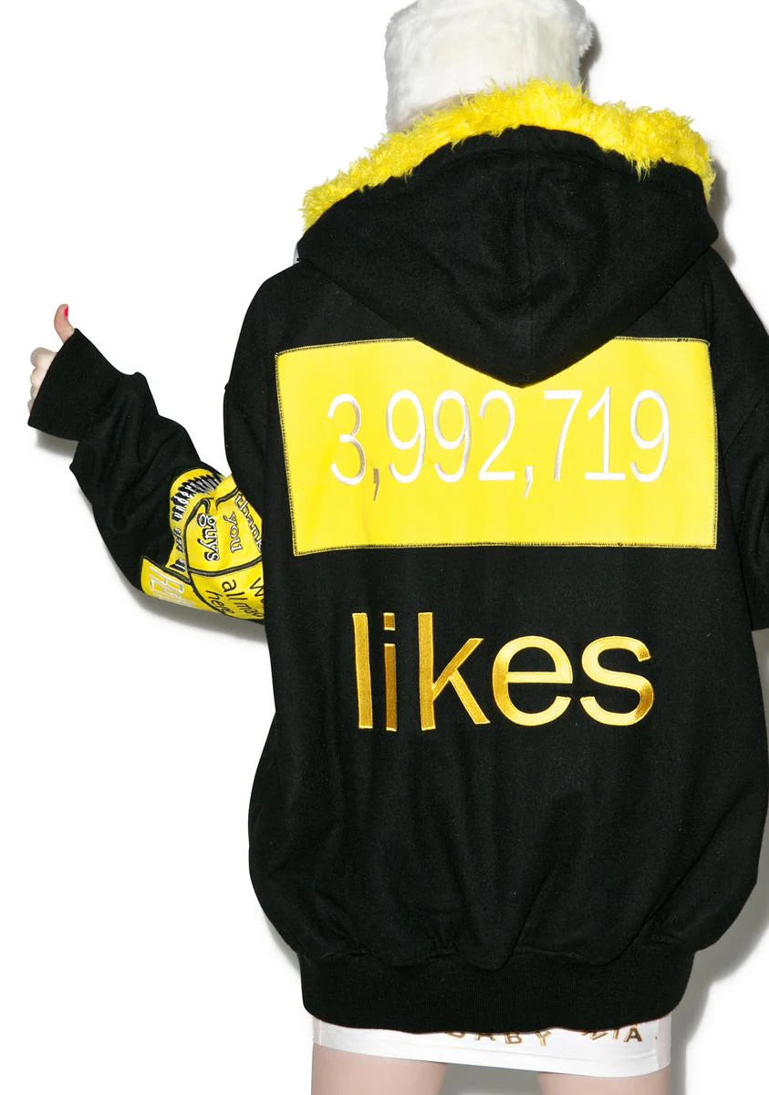 Patches Hoodie Bomber