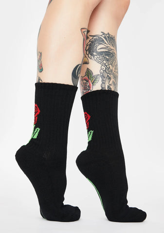 Rose Among The Thorns Socks