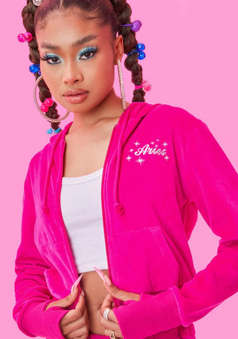 Top Of My Game Velour Jogger Jacket