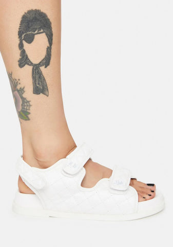 Angel Carmen Quilted Flat Sandals