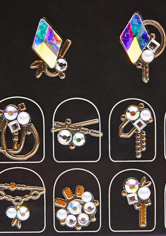 Crystal Go Glam Nail Art Decals