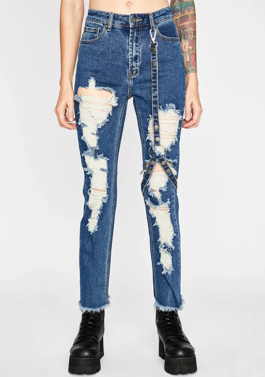 Babe Brutality Harness Jeans