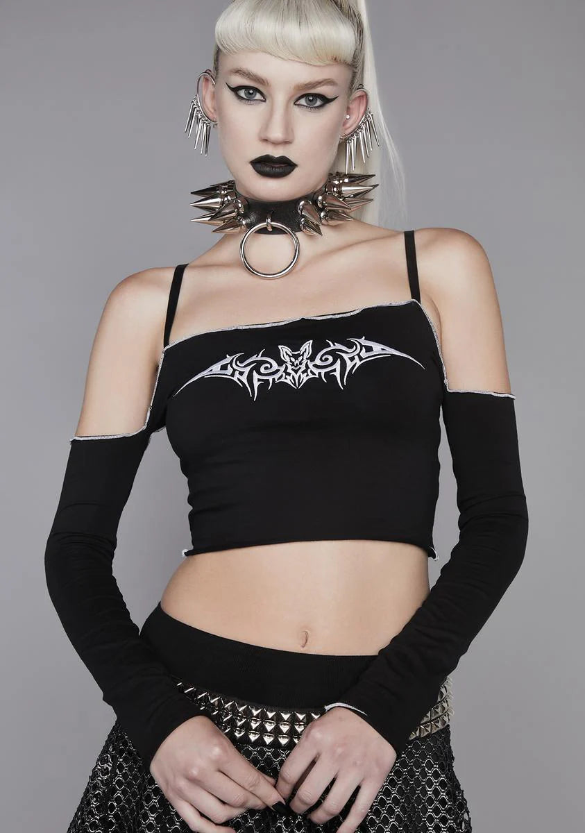 Night Life In Hell Off The Shoulder Top