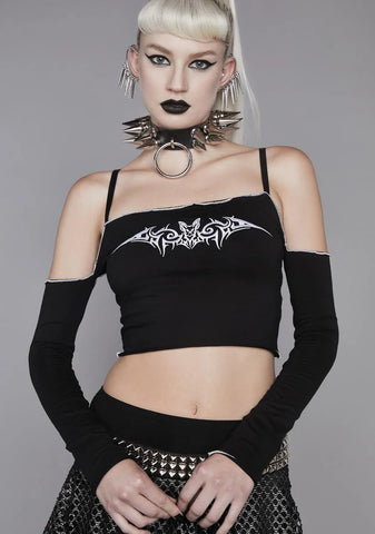 Night Life In Hell Off The Shoulder Top