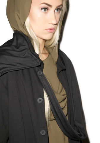 Hero Button Down Top - Black