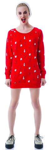 Wish You Were Here Belt Back Sweatshirt