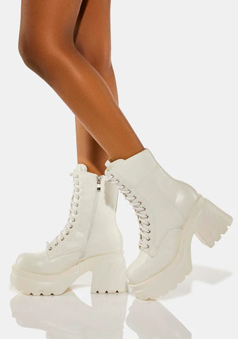 Snow Can't Stomp Me Platform Boots
