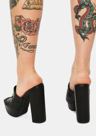 Sassy Stride Mule Heels