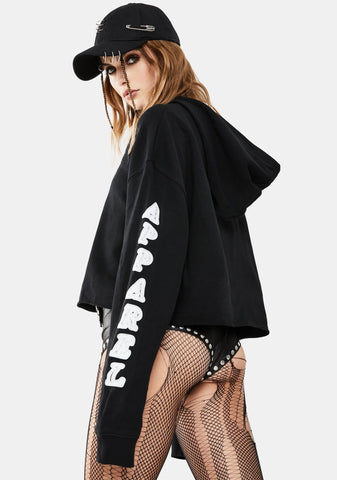 Pharaoh Graphic Crop Hoodie