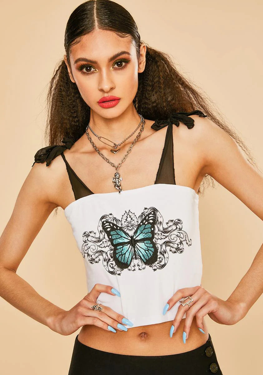 Monarch Era Graphic Corset Top