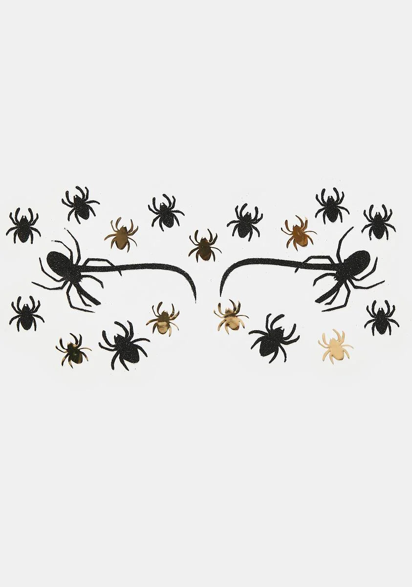 Itsy Bitsy Spiders Face Stickers