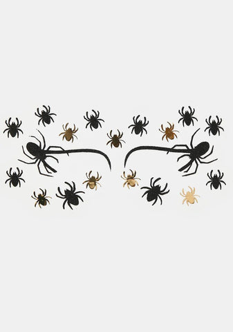Itsy Bitsy Spiders Face Stickers