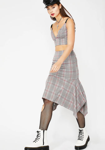 Schoolin' You Plaid Skirt