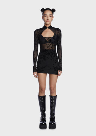 Against Time Mini Dress