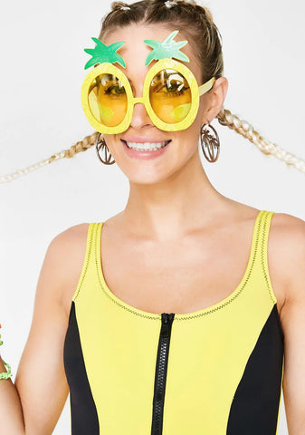 Taste The Tropics Pineapple Sunglasses