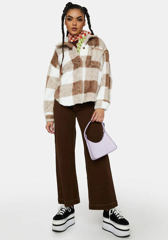 Knock Yourself Out Checkered Flannel