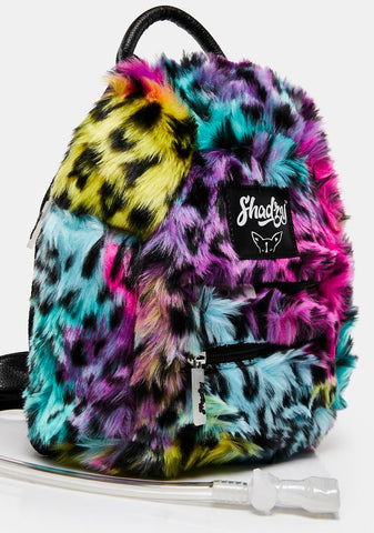 Rainbow Cheetah Hydration Backpack