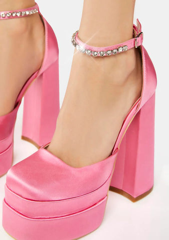 Stuck On You Platform Heels