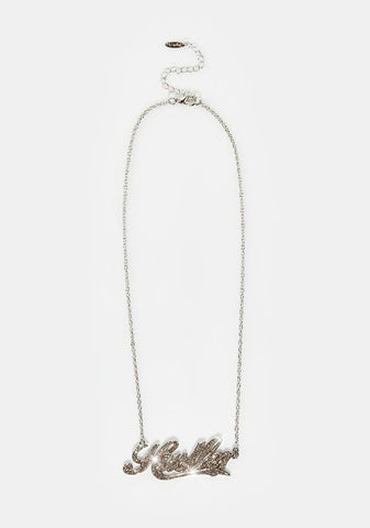 Divalicious Rhinestone Chain Necklace