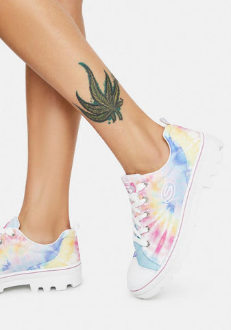 White Rainbow Berkeley Blocks Roadies Sneakers