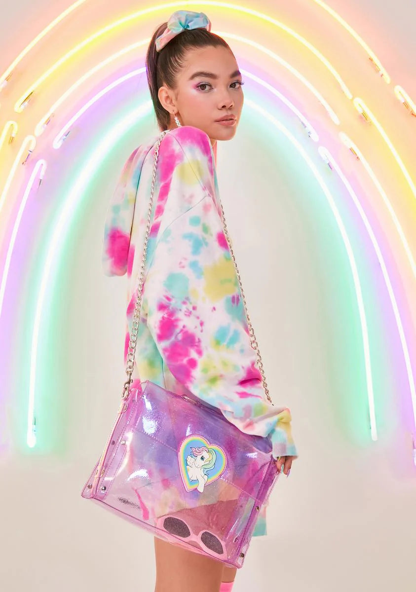 All That Glitters Clear Crossbody Bag