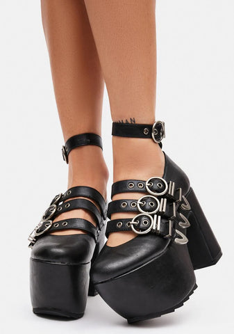 Stone Cold Platform Mary Janes