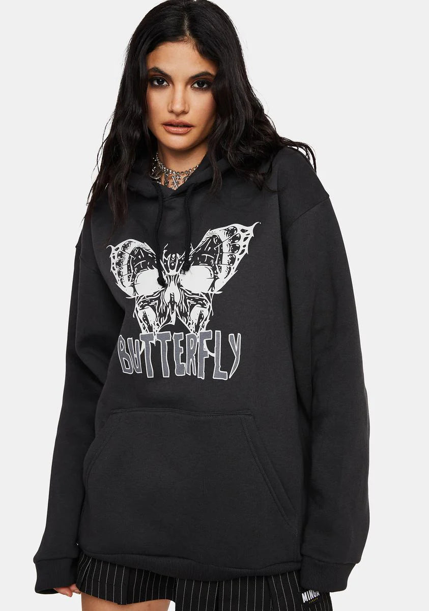 Evil Butterfly Black Hoodie