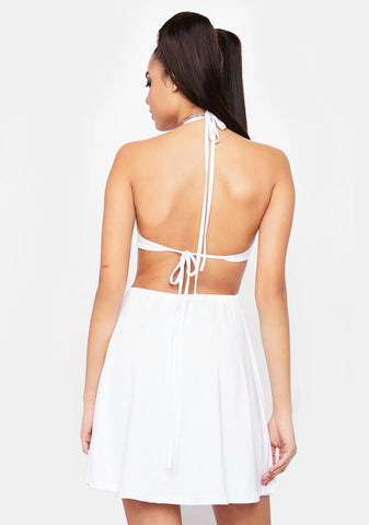 Stay With You Halter Mini Dress