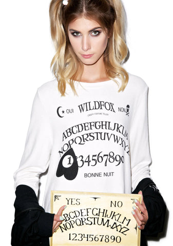 Ouija Girl Baggy Beach Jumper - Light Purple