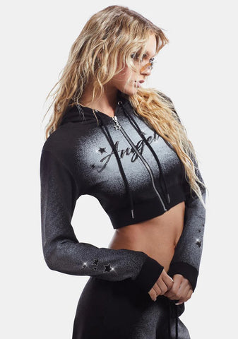 Angel Crop Hoodie