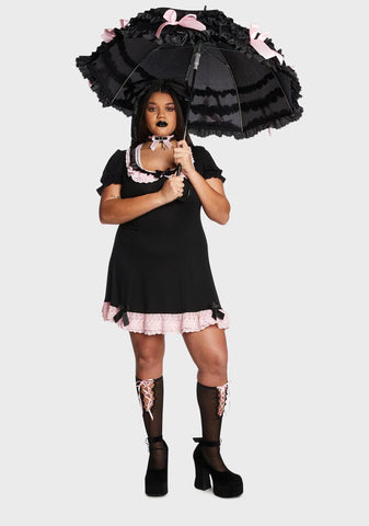 Not So Sweet Lace Trim Umbrella