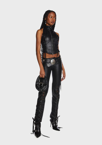 Symone Lace-Up Pants