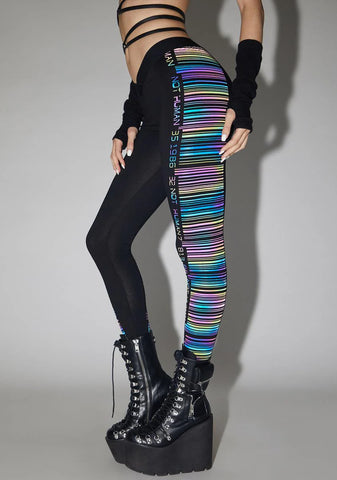 Acid Scan Me Up Reflective Leggings
