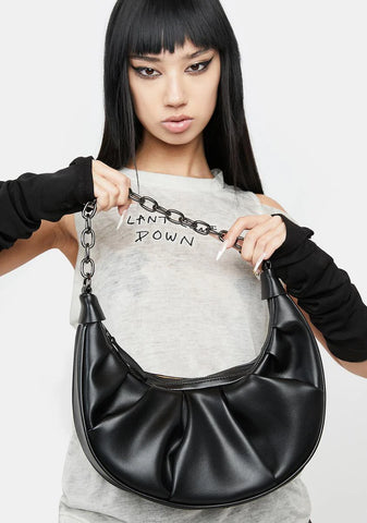 Atmosphere Vegan Leather Crescent Bag