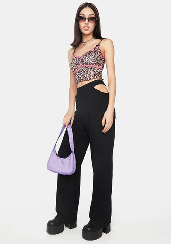 Side Cut Out Low Waist Pants