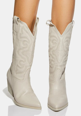 White West Cowboy Boots